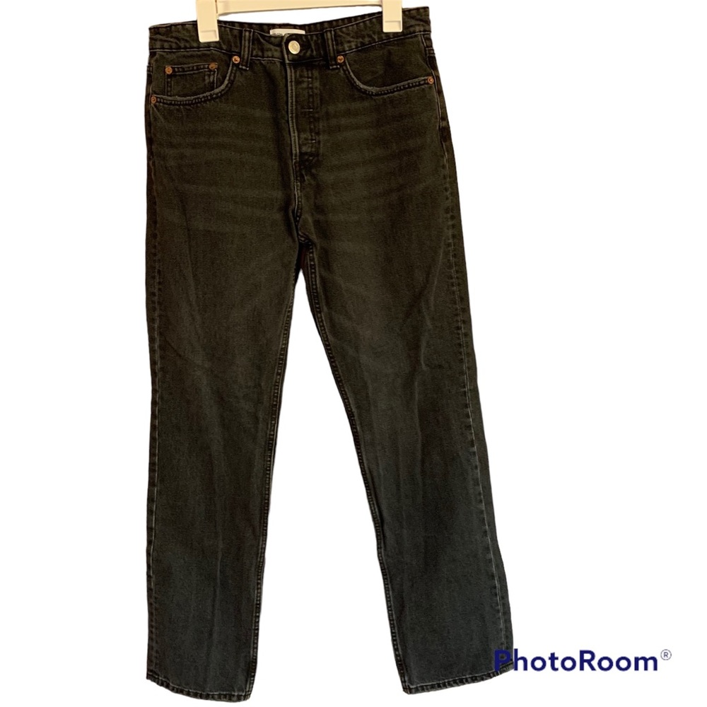 Zara black denim jeans | size 10